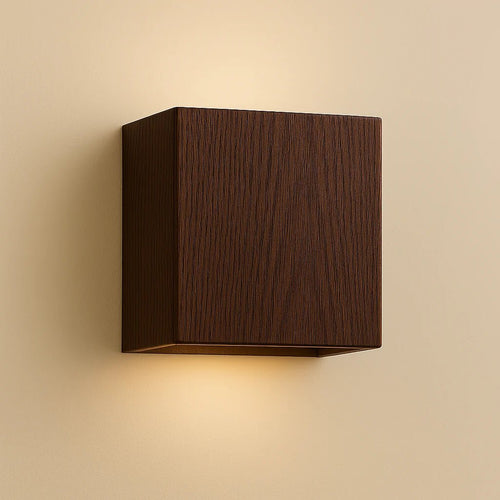 Sleek Wall Light Fixture with Modern Cube Design