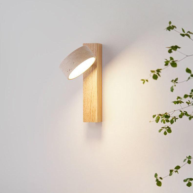 Natural Stone Wall Light - Off-White Travertine - Elegant Design