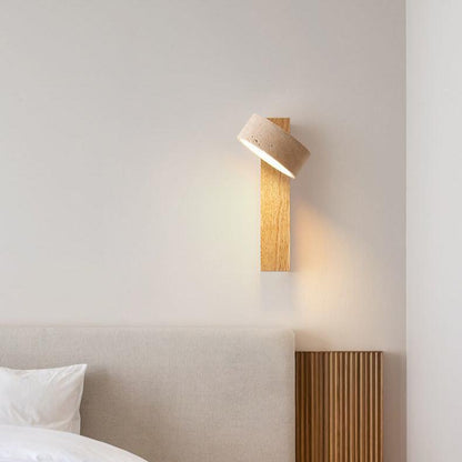 Natural Stone Wall Light - Off-White Travertine - Elegant Design