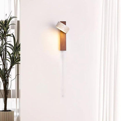 Natural Stone Wall Light - Off-White Travertine - Elegant Design