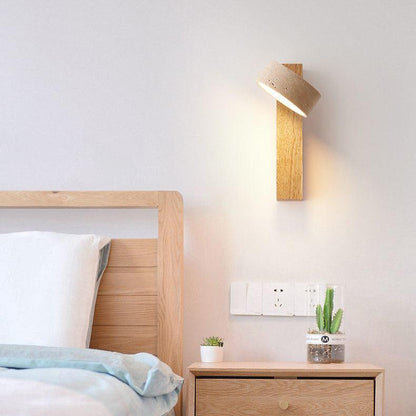 Natural Stone Wall Light - Off-White Travertine - Elegant Design