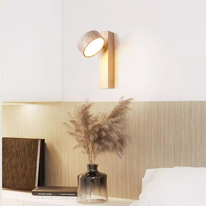 Natural Stone Wall Light - Off-White Travertine - Elegant Design
