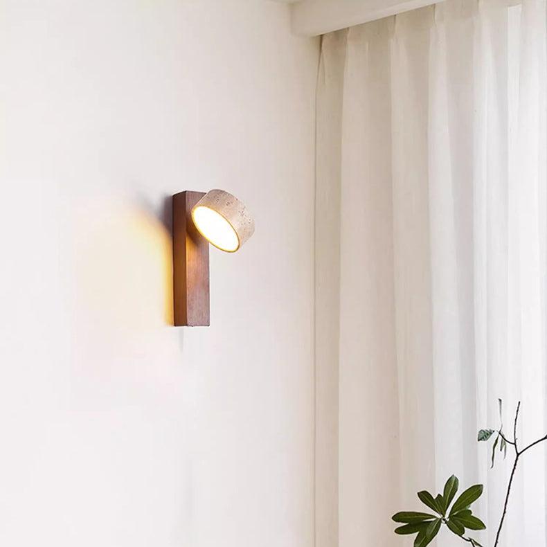 Natural Stone Wall Light - Off-White Travertine - Elegant Design