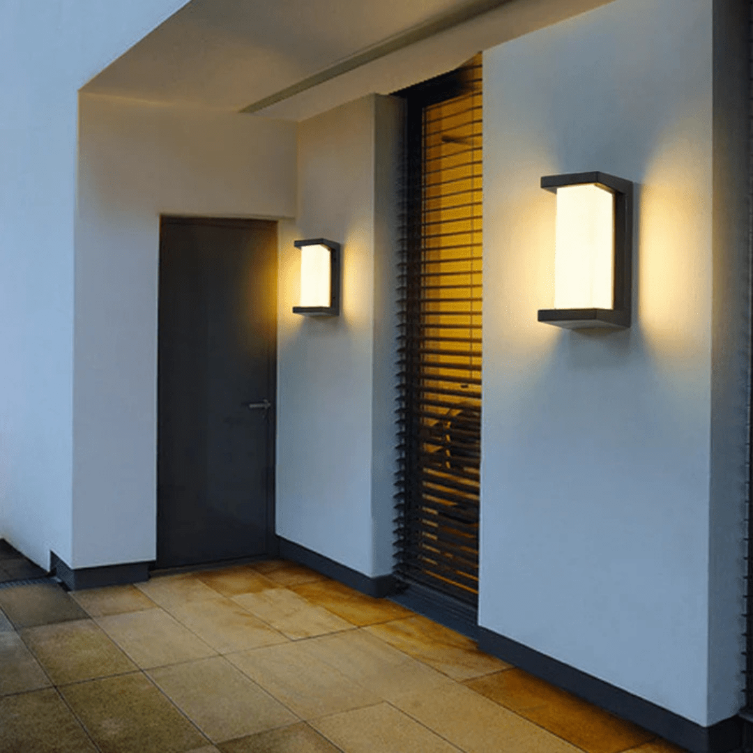 Weatherproof Outdoor Wall Light with Motion Sensor Activation