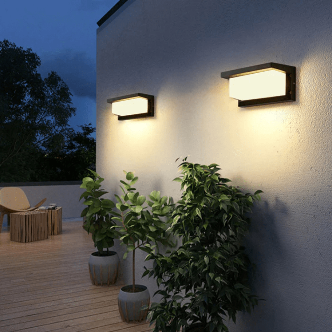 Weatherproof Outdoor Wall Light with Motion Sensor Activation