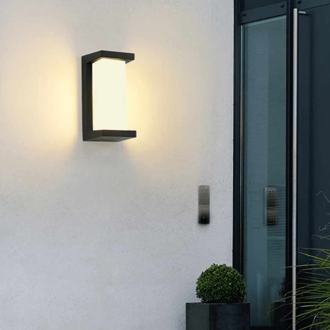 Weatherproof Outdoor Wall Light with Motion Sensor Activation