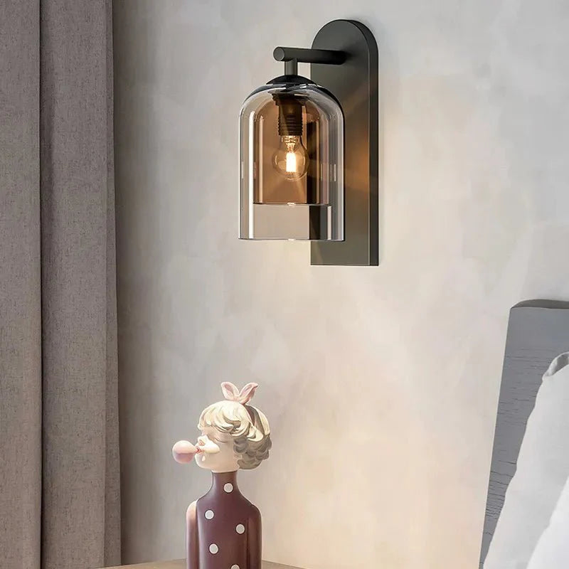 Modern Glass Wall Lamp - Scandinavian Style for Chic Home Lighting