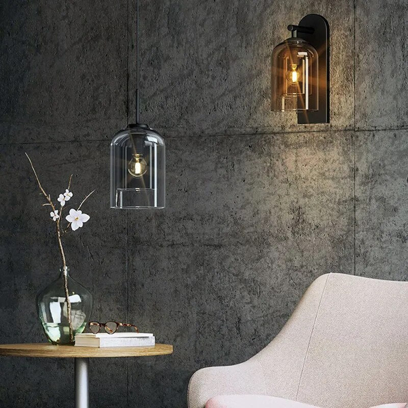 Modern Glass Wall Lamp - Scandinavian Style for Chic Home Lighting