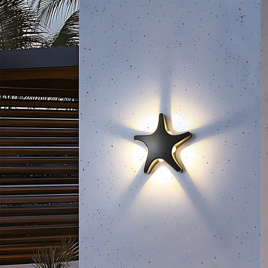 Star-Shaped LED Wall Light – Creative Outdoor Illumination Fixture