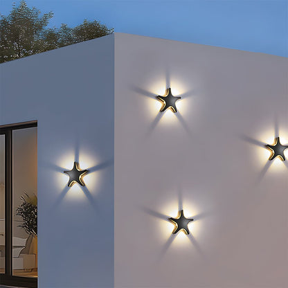 Star-Shaped LED Wall Light – Creative Outdoor Illumination Fixture
