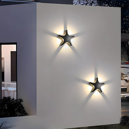 Star-Shaped LED Wall Light – Creative Outdoor Illumination Fixture