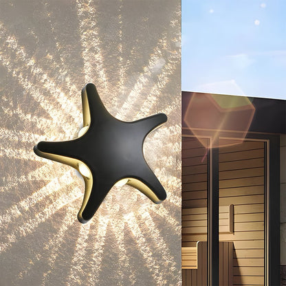Star-Shaped LED Wall Light – Creative Outdoor Illumination Fixture
