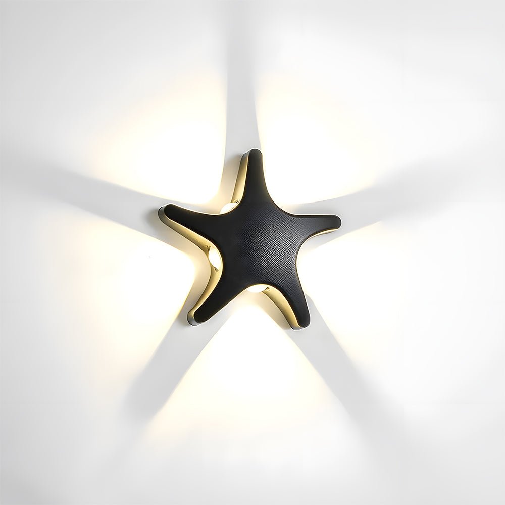 Star-Shaped LED Wall Light – Creative Outdoor Illumination Fixture