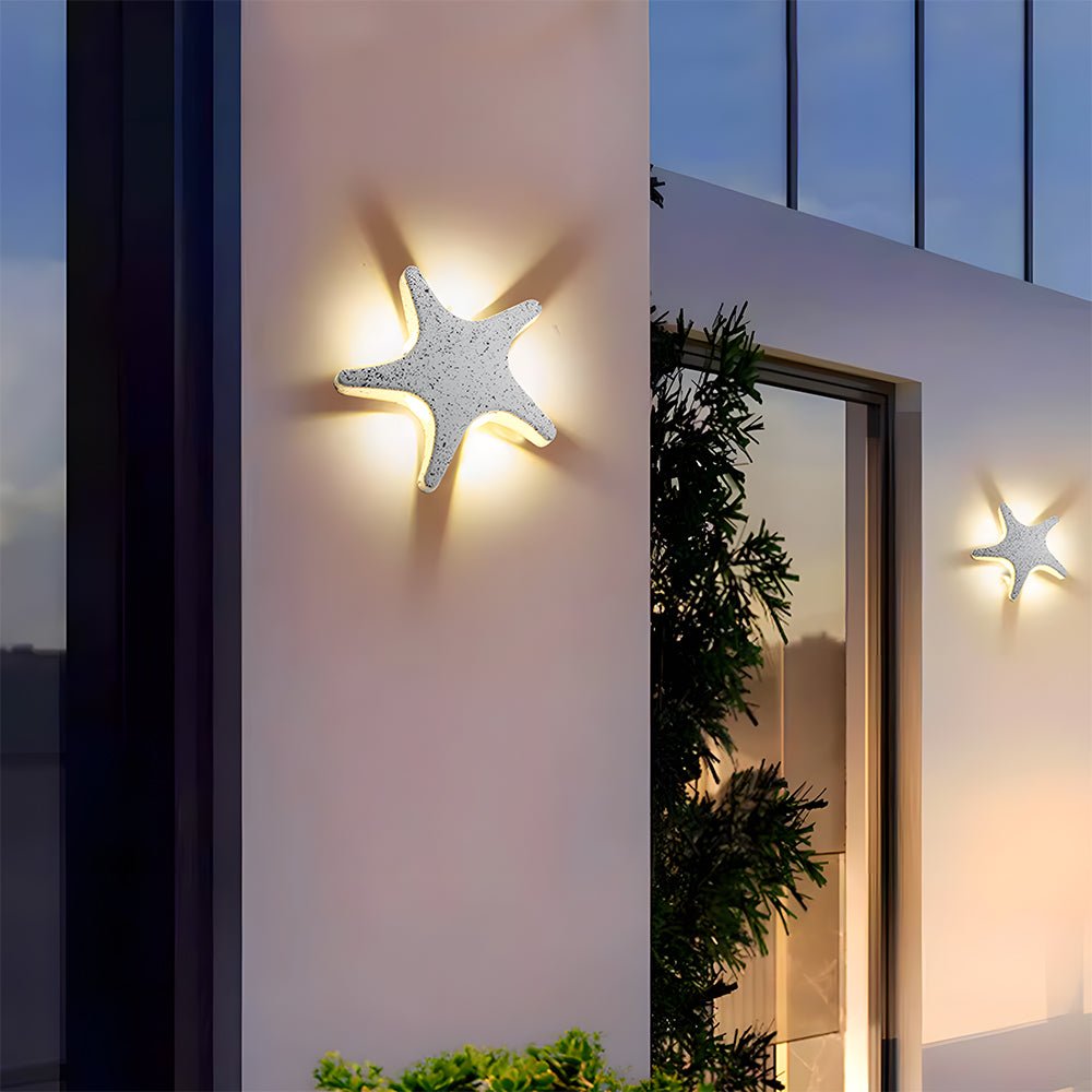 Star-Shaped LED Wall Light – Creative Outdoor Illumination Fixture