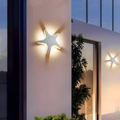 Star-Shaped LED Wall Light – Creative Outdoor Illumination Fixture