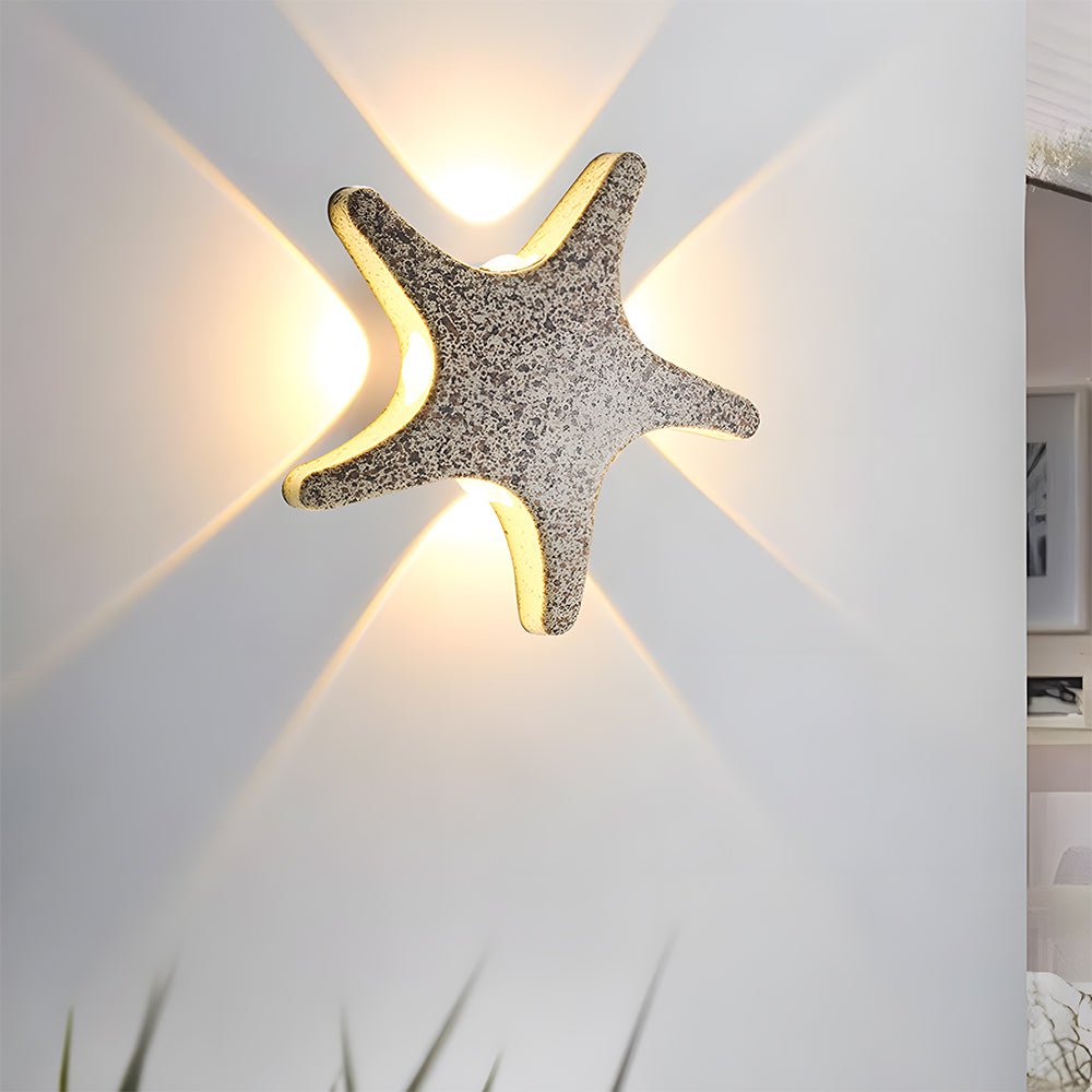 Star-Shaped LED Wall Light – Creative Outdoor Illumination Fixture