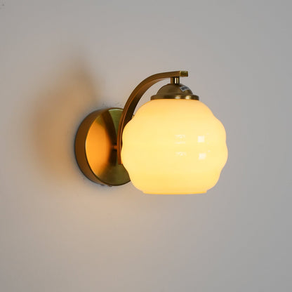 Vintage Glass Wall Light - Elegant Indoor Illumination