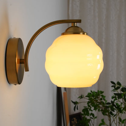 Vintage Glass Wall Light - Elegant Indoor Illumination