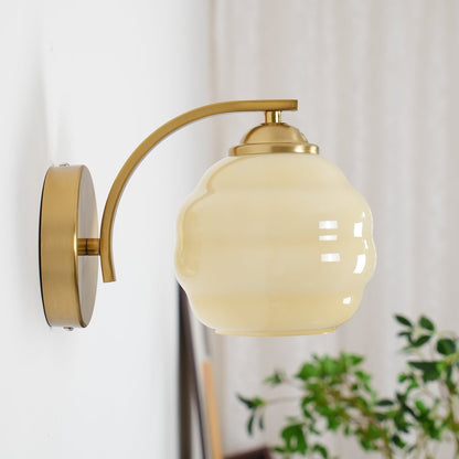 Vintage Glass Wall Light - Elegant Indoor Illumination