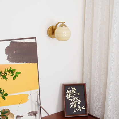 Vintage Glass Wall Light - Elegant Indoor Illumination