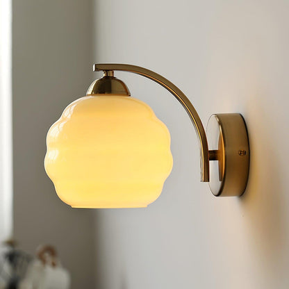 Vintage Glass Wall Light - Elegant Indoor Illumination