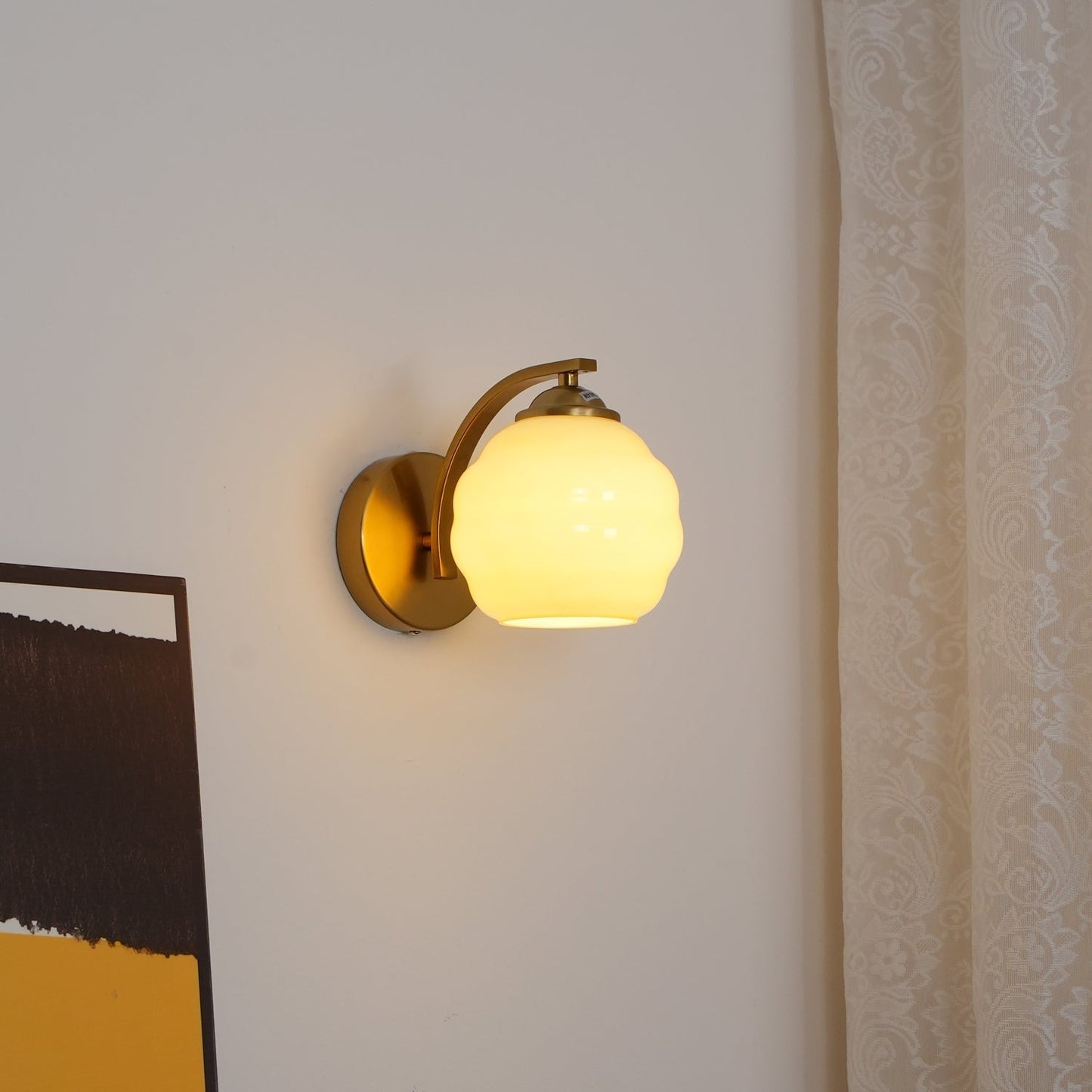 Vintage Glass Wall Light - Elegant Indoor Illumination
