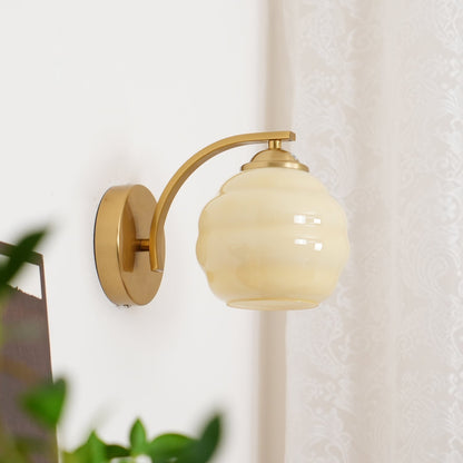 Vintage Glass Wall Light - Elegant Indoor Illumination