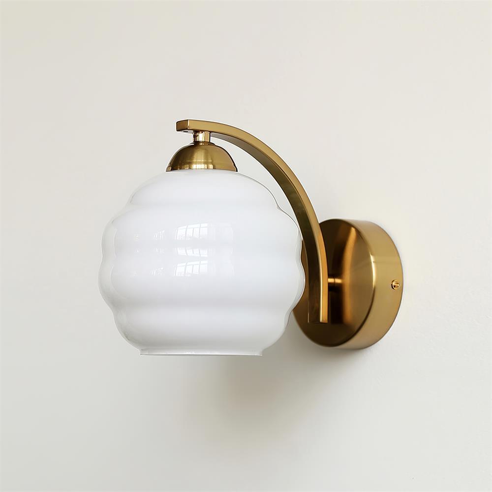 Vintage Glass Wall Light - Elegant Indoor Illumination