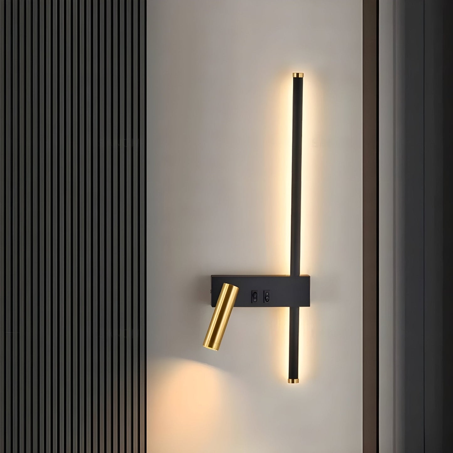 Minimalist Wall Lamp with Dual Switch for Living Room and Bedroom