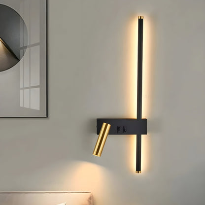 Minimalist Wall Lamp with Dual Switch for Living Room and Bedroom