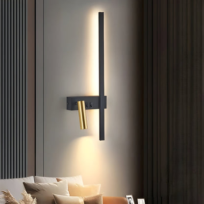 Minimalist Wall Lamp with Dual Switch for Living Room and Bedroom