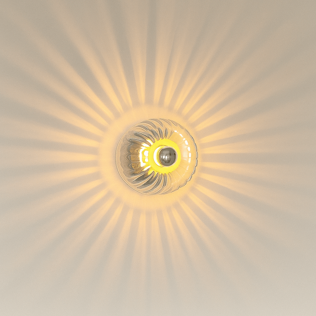 Contemporary Wall Lamp - Nordic Glass and Metal Design