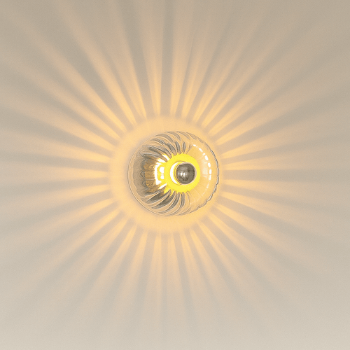 Contemporary Wall Lamp - Nordic Glass and Metal Design