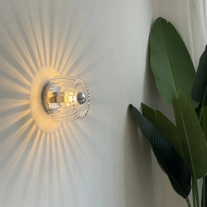 Contemporary Wall Lamp - Nordic Glass and Metal Design