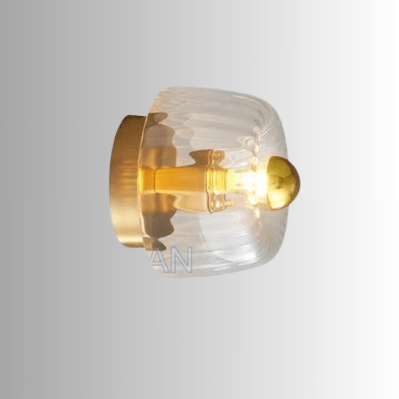 Contemporary Wall Lamp - Nordic Glass and Metal Design