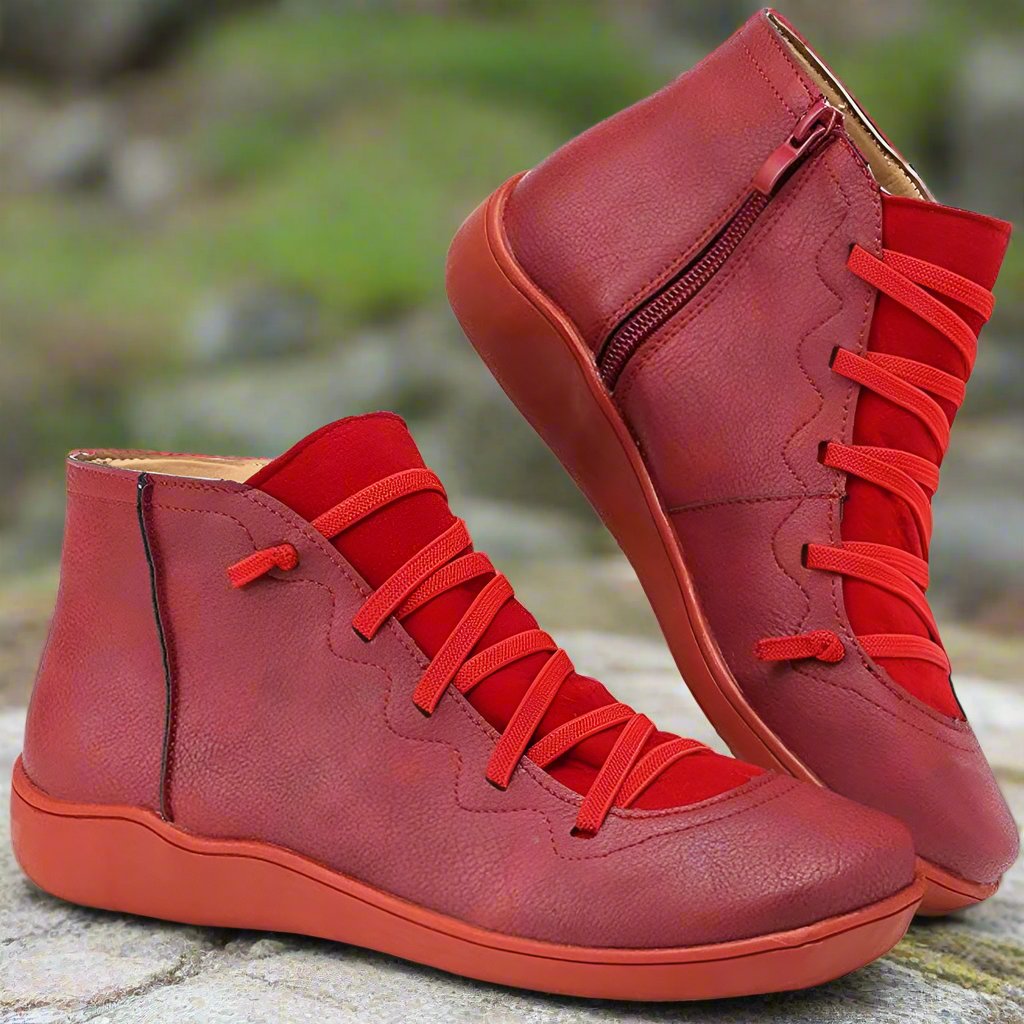 Slip-Resistant Leather Ankle Boots for Everyday Elegance