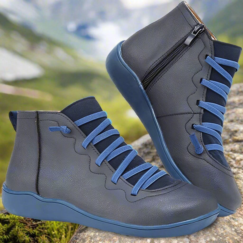 Slip-Resistant Leather Ankle Boots for Everyday Elegance