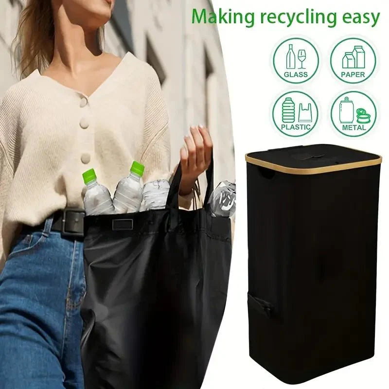 Space-Saving Container for Recyclable Materials