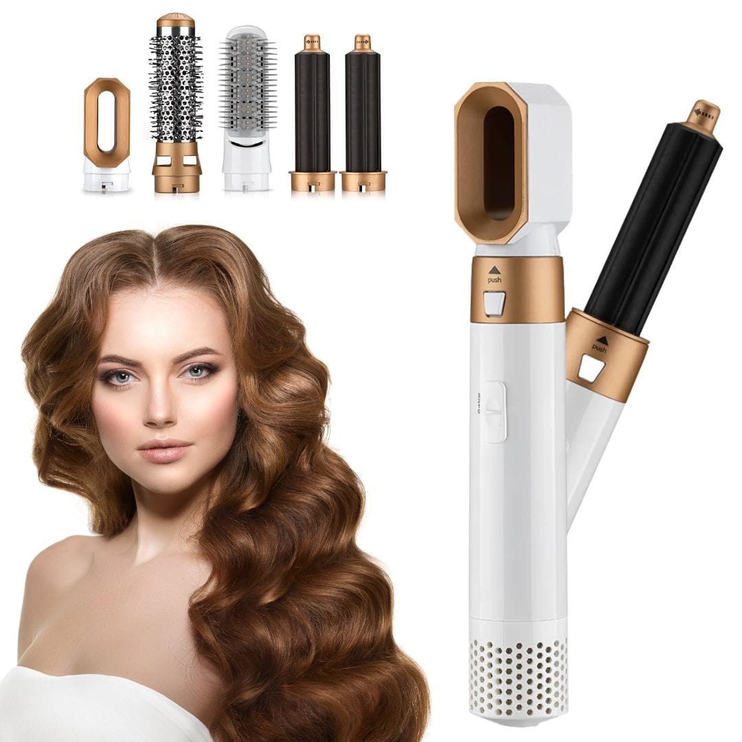 5-in-1 Professional Curling Wand - Damage-Free Styling