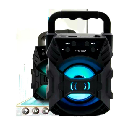 Wireless Bluetooth Speaker with FM, USB Connectivity and Light Display
