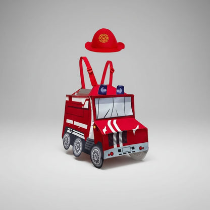 Brave Hero Firefighter Outfit for Kids with Reflective Details