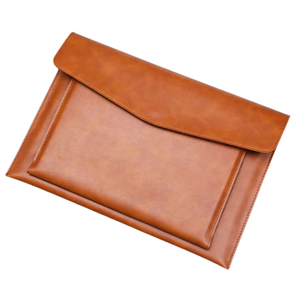 Business Briefcase Bag for Laptops - PU Leather File Holder