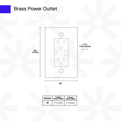Brass Power Connection