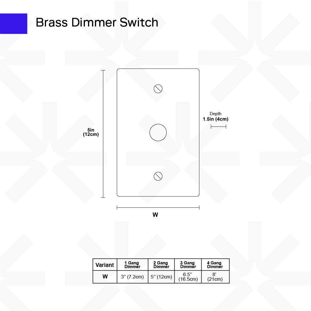 Brass Dimmer Switch