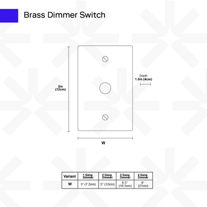Brass Dimmer Switch
