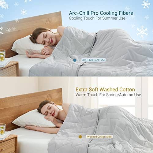 Ultra-Light Cooling Comforter with Dual-Texture Design for Summer