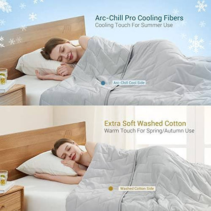 Ultra-Light Cooling Comforter with Dual-Texture Design for Summer
