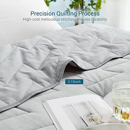 Ultra-Light Cooling Comforter with Dual-Texture Design for Summer