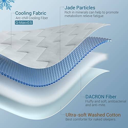 Ultra-Light Cooling Comforter with Dual-Texture Design for Summer