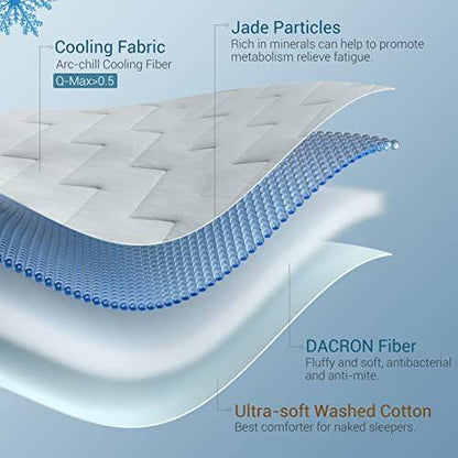 Ultra-Light Cooling Comforter with Dual-Texture Design for Summer